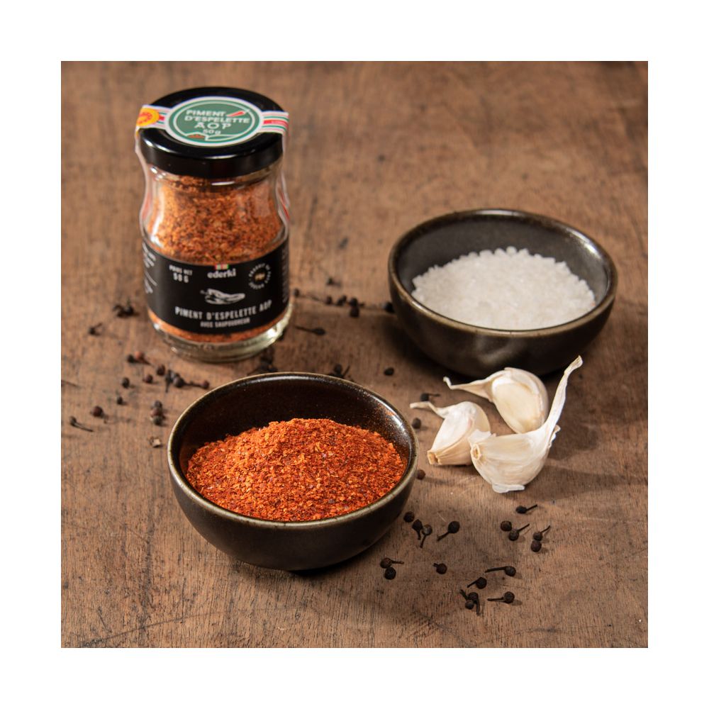 Piment D Espelette AOP Avec Saupoudreur 40g Maison Ederki